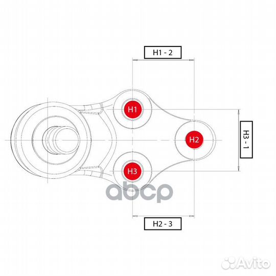 Опора шаровая CB0052 CTR