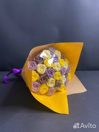 Букет - 29 Шоколадных Роз к 1 Сентября