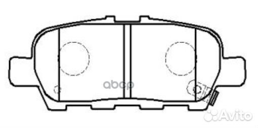 Колодки тормозные nissan X-trail/qashqai/tiida