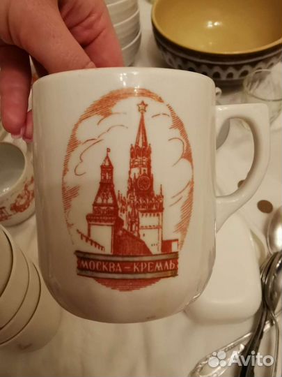 Стопки, стаканы, тарелка керамика СССР