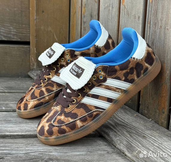 Кроссовки кеды женские adidas леопардовые