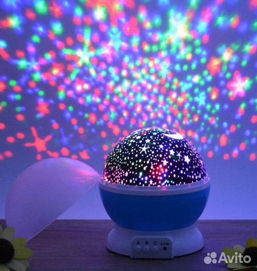 Ночник-проектор Звездное небо (вращающийся)