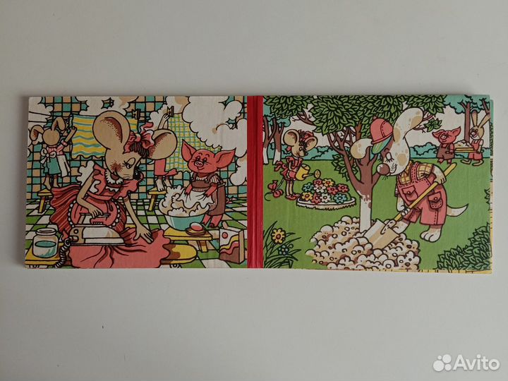 Книжка детская в картинках Кто рано встает СССР