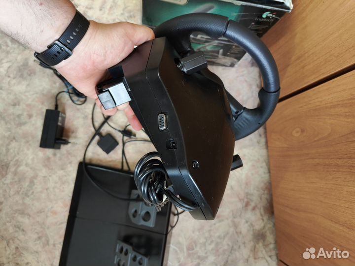 Игровой руль logitech driving force ex