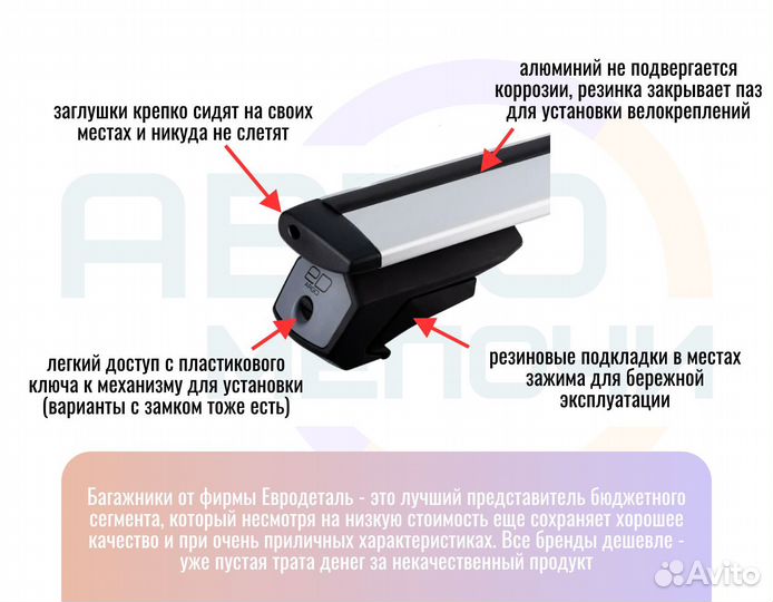 Багажник на крышу LADA Kalina унив. (2013-2018)