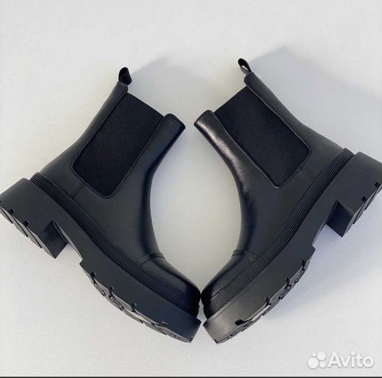 Сапоги челси кожанные 34р