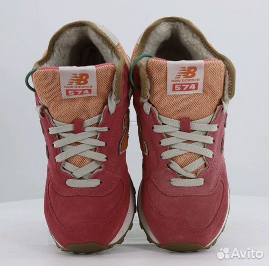 New Balance 574 Утеплённые (Pink Coral)