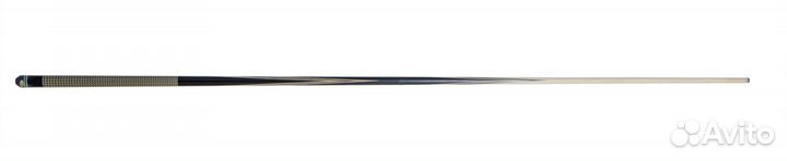 Кий пирамида 2-pc Мастер (чёрный граб, граб), гравир. Кожа ската светлая