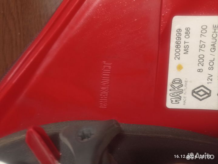 Фонарь задний левый Renault Megane 2 седан