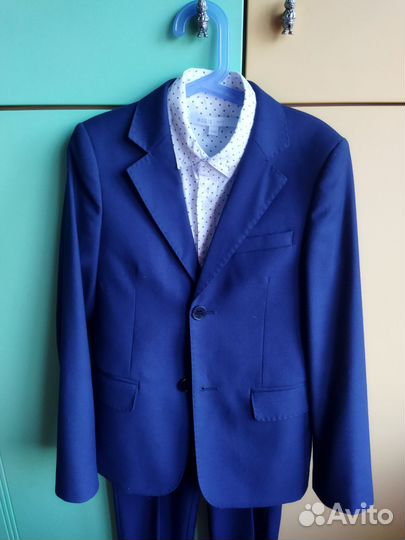 Костюм для мальчика синий 146-152