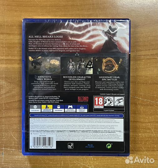 PS4 Diablo 4 / Дьябло 4 (новый, на русском)