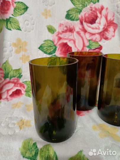 Стаканы из винных бутылок