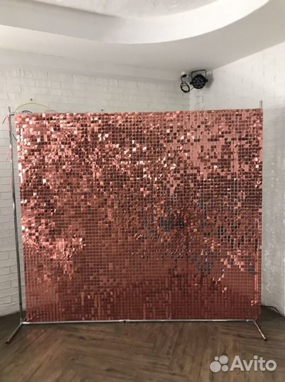 Фотозона из пайеток аренда