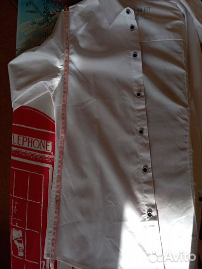Рубашка для мальчика новая 152, белая