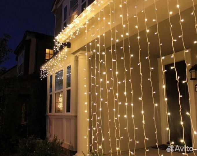 Гирлянда уличная для фасада дома