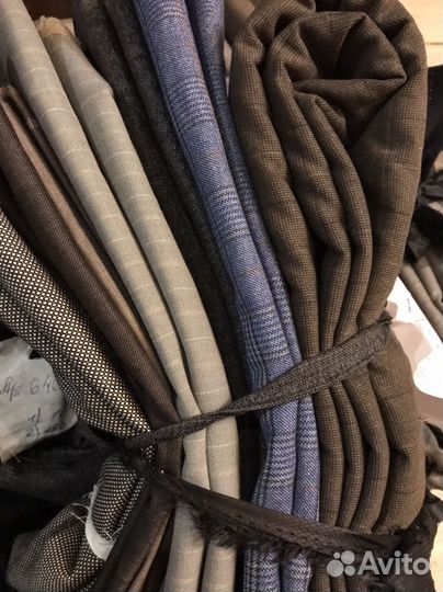 Ткань, отрезы костюмная,лен,шесть