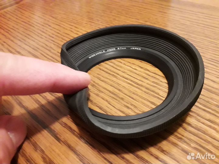 Бленда металлическая с резиновым краем, 67 мм