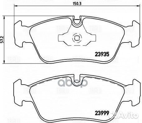 Колодки тормозные BMW 1 (E81/87) 04/3(E90/91)