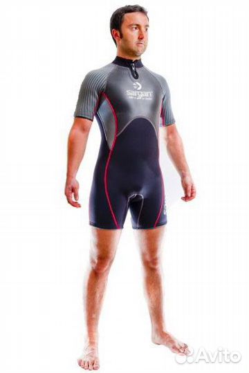 Короткий мужской гидрокостюм для теплой погоды Ner