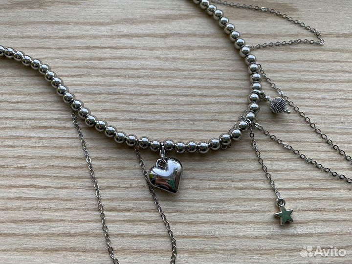 Ожерелье с цепями