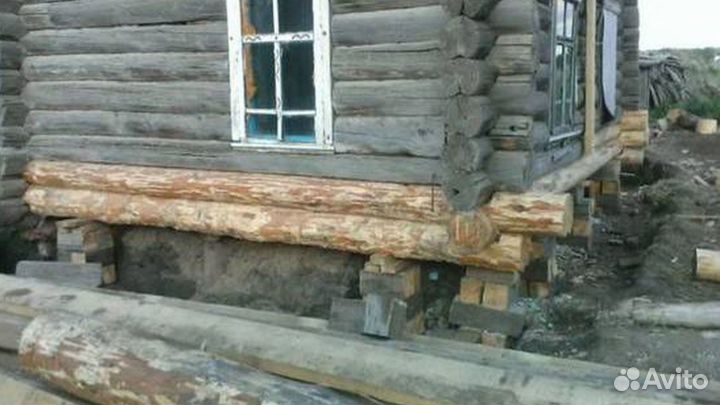 Замена закладных венцов домов