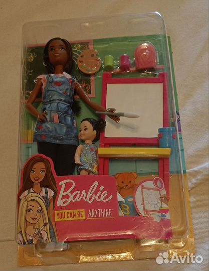 Barbie Кем быть Учитель рисования Брюнетка GJM30