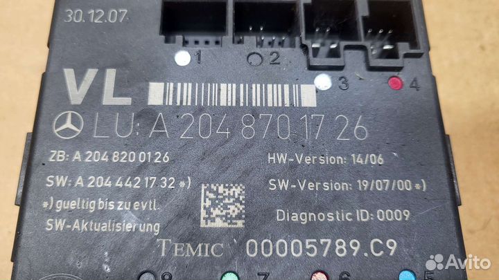 Блок двери mercedes С 204