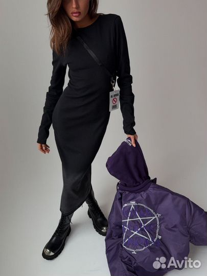 Платье женское черное Balenciaga