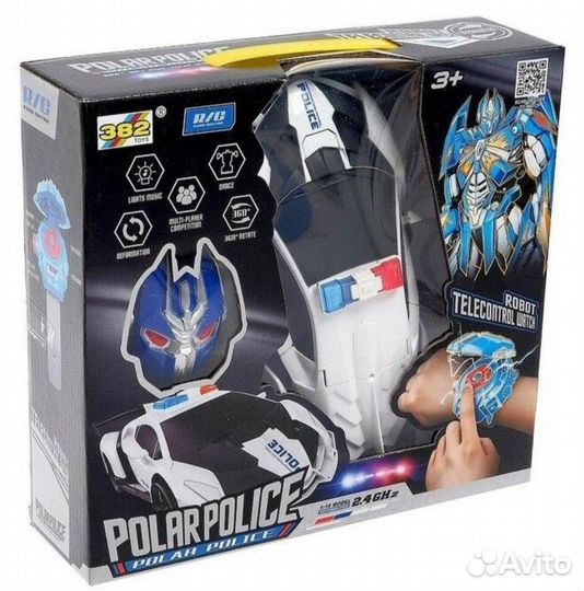 Полицейская машина трансформер на радиоуправлении