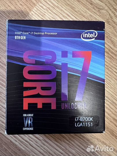 Отборный чип intel core i7 8700k