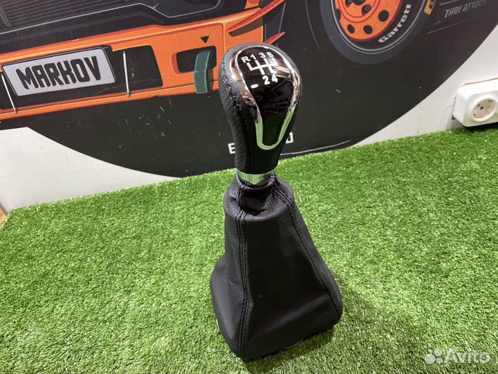 Ручка кпп с чехлом в стиле 