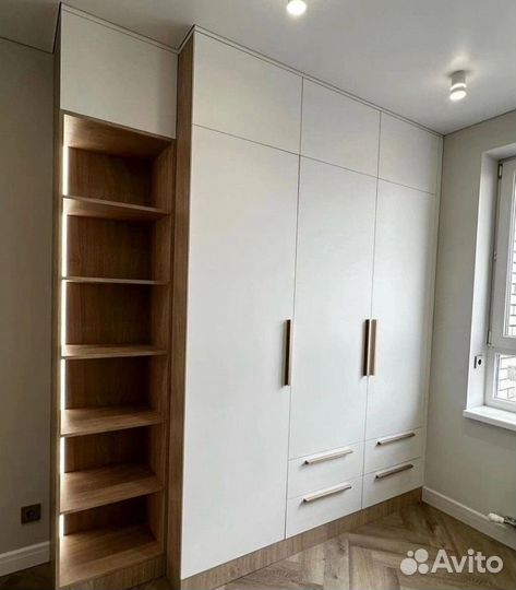 Шкаф распашной белый/Шкаф для спальни новый