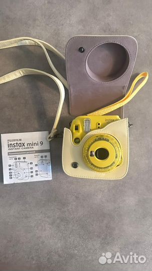 Фотоаппарат instax mini 9 желтый мгновенный