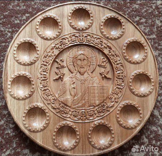 107 Подставка для яиц пасхальная. Диаметр 25 см