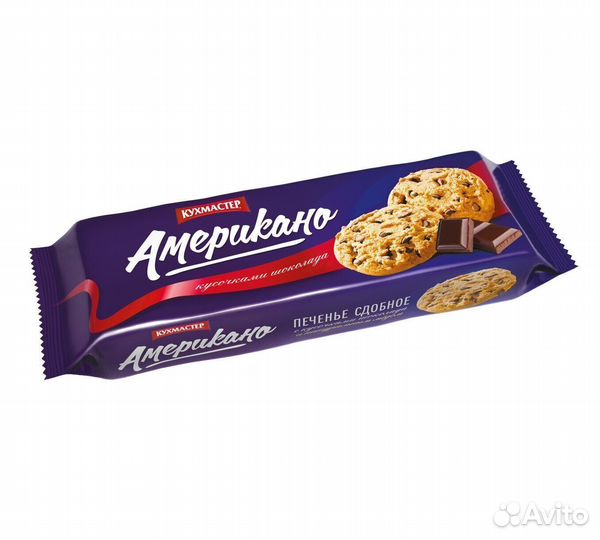 Сдобное печенье Американо с шоколадом 270 г