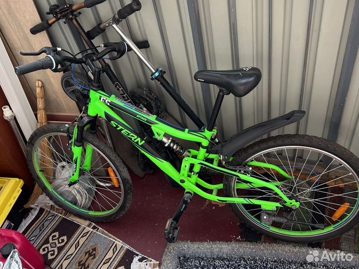 Подростковый велосипед Stern зеленый, размер 14