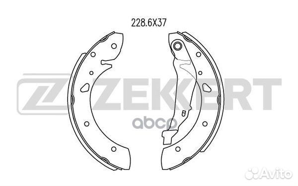 Колодки торм. бараб. задн. Toyota Avensis (T220