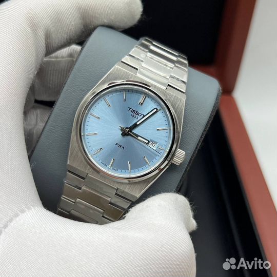 Tissot prx Blue кварцевые часы