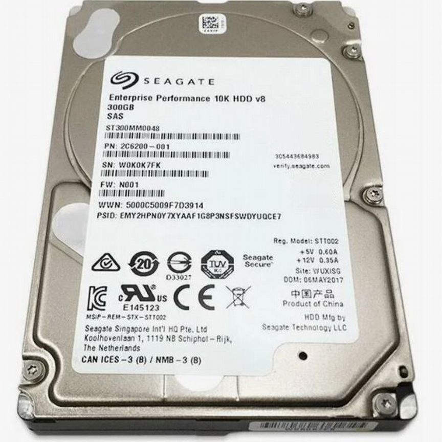 [ST300MM0048] 300gb Sas Sff Hdd Seagate 58-100169-01 St300mm0048