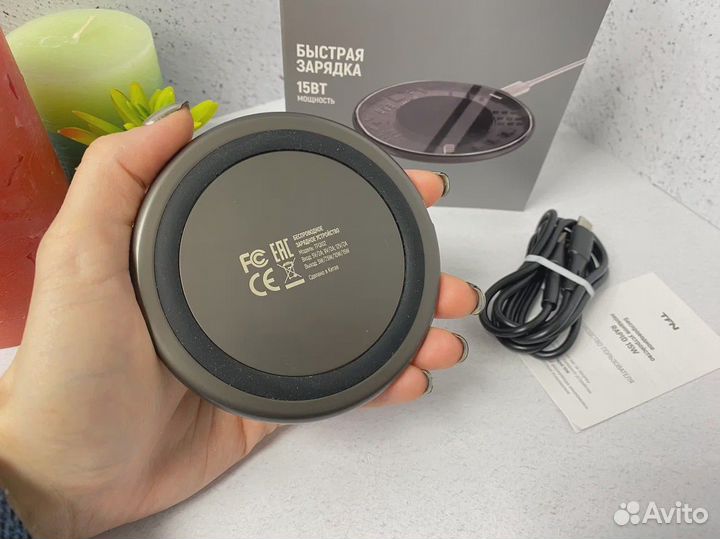Зарядка беспроводная TFN-QI02 Rapid 15W