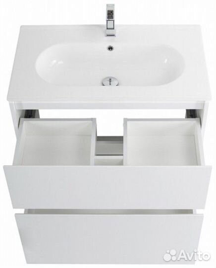 Тумба с раковиной BelBagno Kraft 80-PIA-LOV-800 Bianco Opaco