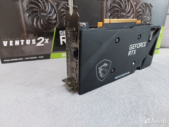Две MSI nvidia GeForce RTX 3060 Ti 8 гб