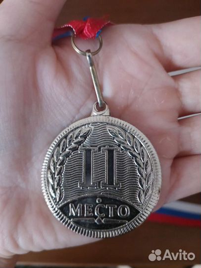 Медаль спортивная 2 место