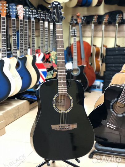 Гитара большая Flight D-130 BK Дредноут