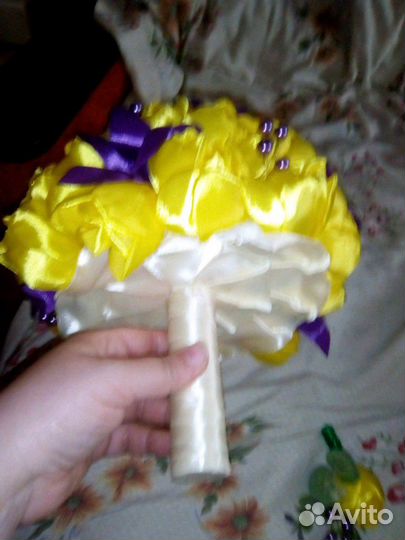 Свадебный букет и бутоньерка