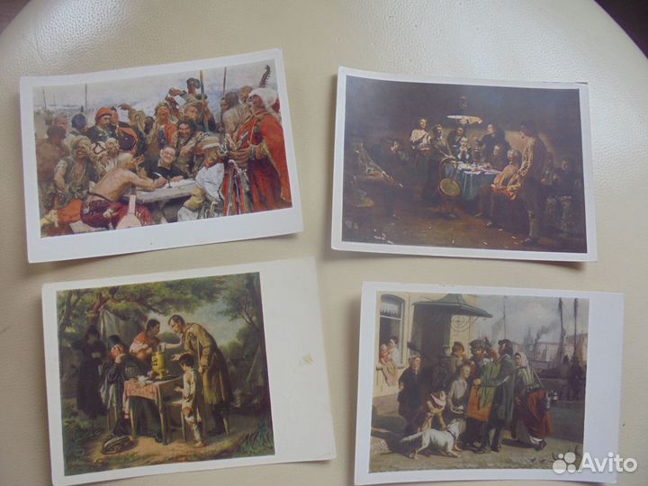 Картины Русских худ 1950-е Изогиз мал тираж