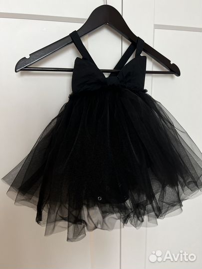 Платье для девочки 80 размер черное праздничное