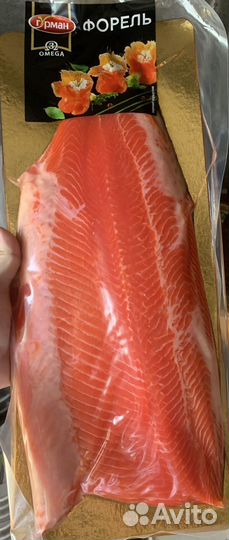 Филе форели и сёмги слабосоленое