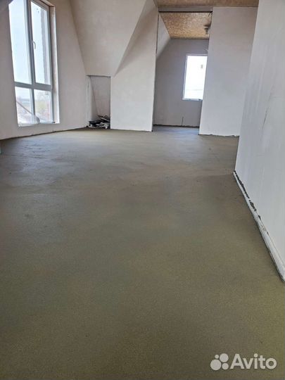 Полусухая стяжка пола механизированная,выравнивани