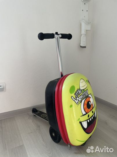 Детский чемодан самокат